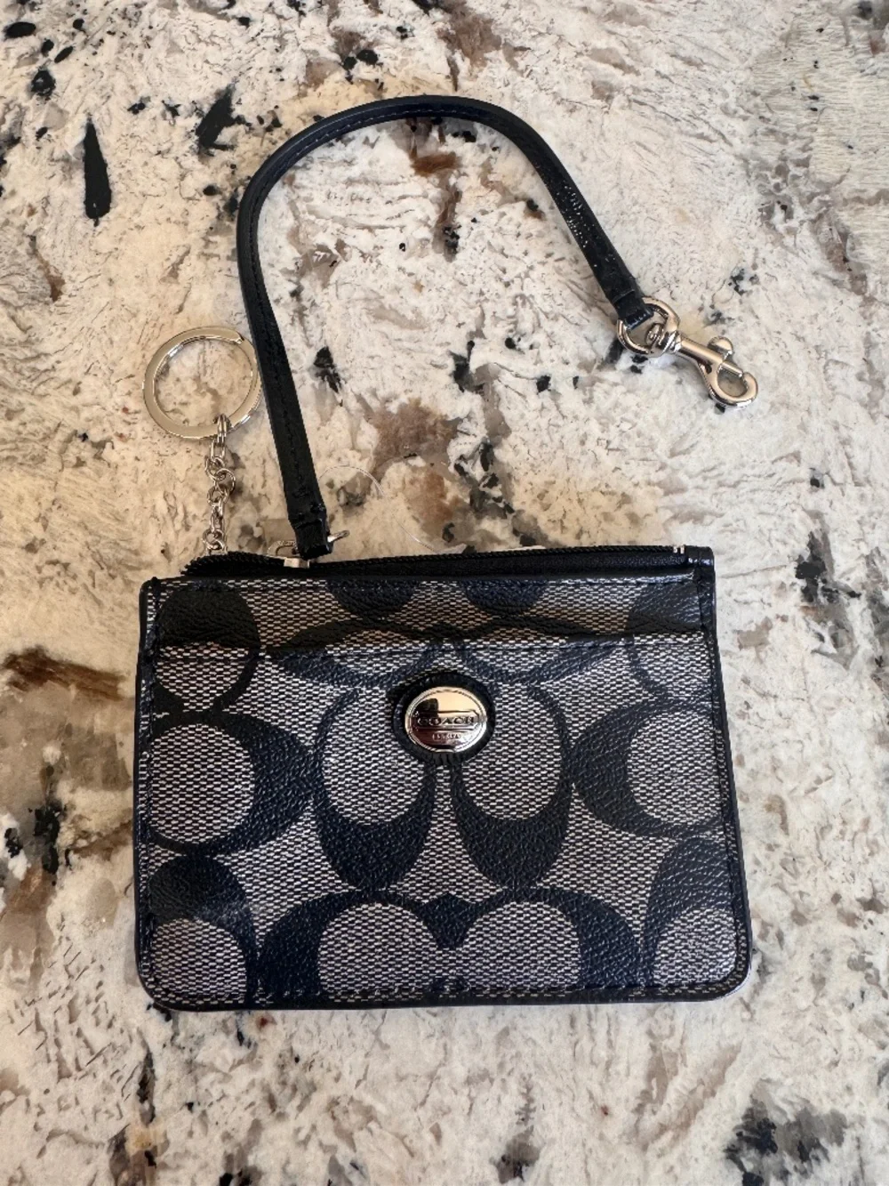 Coach ID Zip Card Holder Mini NWT